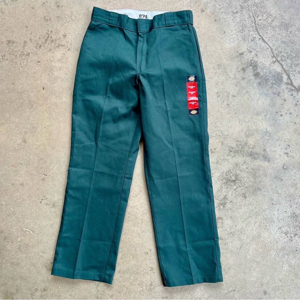 NWT Dickies Original 874 Work Pants Men's 32x30 Green